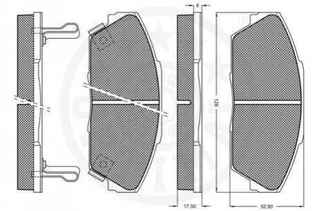 Тормозные колодки, дисковый тормоз.) Optimal 9470 (фото 1)