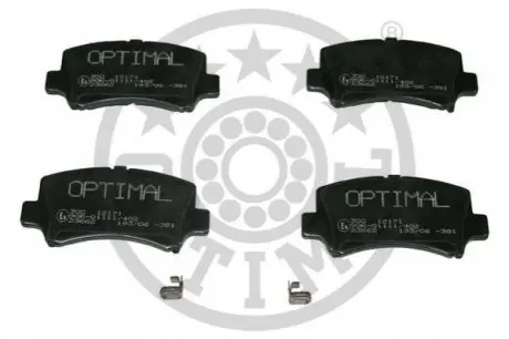 Колодки гальмівні (передні) Chery A1/Cowin/QQ6 06-15/Suzuki Wagon R+ 98-00 Optimal BP12171