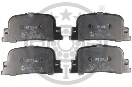 Тормозные колодки (задние) Toyota Camry 96-02/Prius 03-09/Lexus ES/Daihatsu Altis 96-01 Optimal BP12207