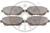 Колодки гальмівні (передні) Toyota Avensis 08-18/Verso 09-18 Optimal (BP-12551) изображение 1
