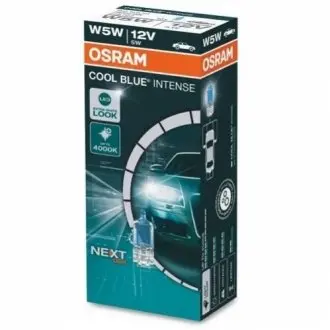 Лампа (картон 10шт) W5W 12В 5Вт Cool Blue Intense NextGen, синя 4000K OSRAM 2825CBN Купити в Україні