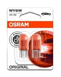 Фото Автолампа WY5W 12V 5W W2.1x9.5d Pure Light (без цоколя, жовта) (BL/к-кт 2шт.) OSRAM (282702B) зображення 1