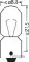 Фото Автолампа Osram Original T4W BA9s 4 W прозрачная OSRAM (3930) изображение 1