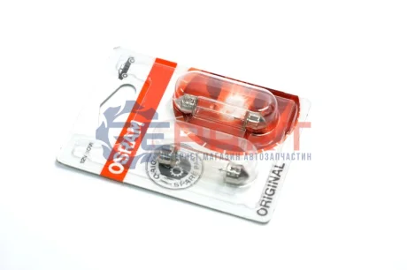 Лампа (упаковка-блістер 2шт) C10W 12В 10Вт SV8,5-8 Standard OSRAM 6411-2BL Купити в Україні