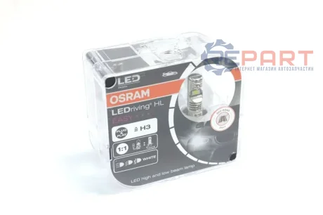 LED лампочка (Набір 2шт) LED 12В PK22S без гомологічного сертифікату LEDriving HL EASY 6000K OSRAM 64151DWESY-2HB