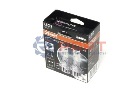 LED лампочка (Набір 2шт) LED 12В 4/16Вт PGJ23T-1 без гомологічного сертифікату LEDriving HL EASY OSRAM 64176DWESY-2HB Купити в Україні