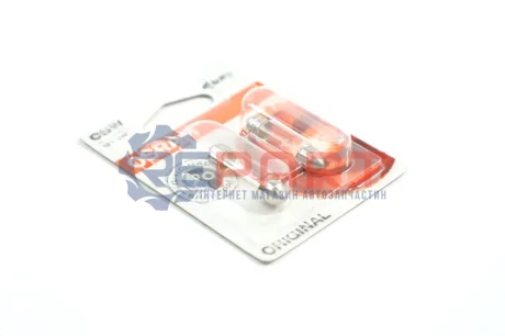 Фото Лампа софітна допоможе. освітлення C5W 12V 5W SV8.5-8 (2 шт) blister OSRAM (6418-2BL) изображение 1