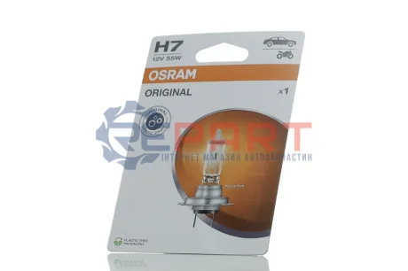 Фото Автолампа галогенова 55W OSRAM (64210-1BL) зображення 1