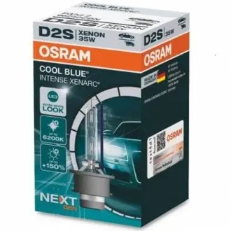 Лампа (картон 1шт) D2S 85В 35Вт P32D-2 Cool Blue Intense NextGen 6200K OSRAM 66240CBN