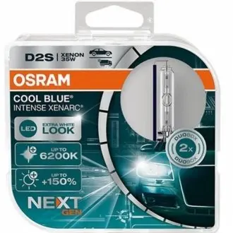 Лампа (Набір 2шт) D2S 85В 35Вт P32D-2 Cool Blue Intense NextGen 6200K OSRAM 66240CBN-HCB Купити в Україні