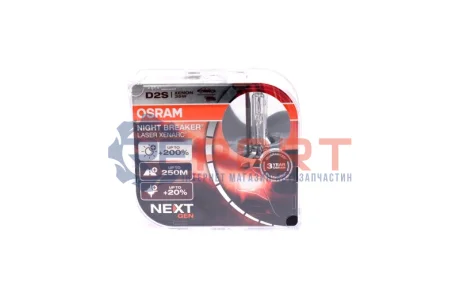 Лампа ксенонова D2S XENARC NIGHT BREAKER LASER Next Gen 35Вт, PK32d-2 (+220) компл.(вир-во) OSRAM 66240XN2-2HB