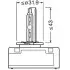 Лампа (картон 1шт) D5S 12В 31Вт PK32D-7 Standard 4400K OSRAM (66540) зображення 3