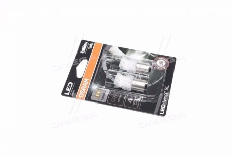 Лампа светодиодная P21W LED 12V 1,3W BA15S LEDriving SL (blister 2шт) желтая (выр-во) OSRAM 7506DYP02B