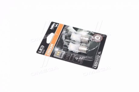 Лампа светодиодная P21/5W 6000K 12V 2,5W BAY15 LEDriving SL желтый (2шт.) (выр-во) OSRAM 7528DYP02B