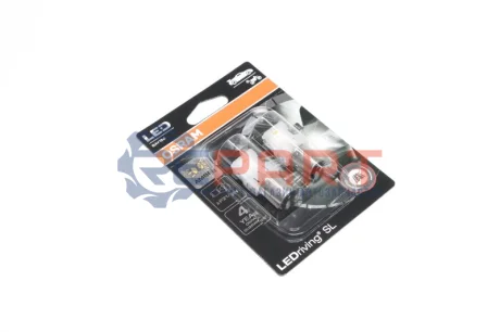 LED лампочка (упаковка-блістер 2шт) P21/5W 12В 1,3Вт BAY15D без гомологічного сертифікату LEDriving SL, жовтий OSRAM 7528DYP02B Купити в Україні