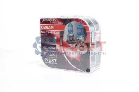 Лампа HB3 60W 12V P20D NIGHT BREAKER LASER +150% OSRAM 9005NL-2HB Купити в Україні