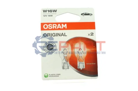 Фото Автолампа 16W OSRAM (921-2BL) зображення 1