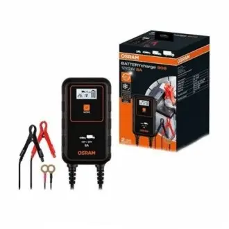 (EN) Battery charger BATTERYcharge 908, напруга зарядки: 12/24 В, зарядний струм: 8А, напруга джерела живлення: 230В, тип аккумулятора: AGM/Li-Ion/VRLA OSRAM OEBCS908 Купити в Україні