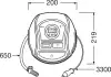 (EN) Wheel compressor 12В, 6,9Бар - акумуляторний насос для шин з цифровим світловим дисплеєм OSRAM (OTI400) зображення 2