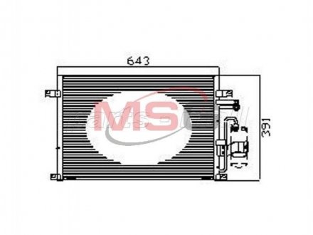 Конденсатор кондиционера PARTS-MALL PXNCC-039