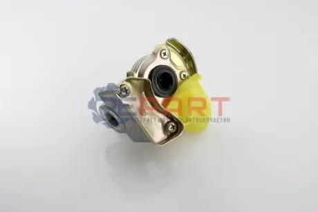Пневматична муфта (Ручка дверей, розмір різьби M16x1,5мм, колір жовтий, клапан в комплекті, застосування трактор) DAF 65 CF, 75 CF, 85 CF, 95 XF, CF 65, CF 75, CF 85, LF 45, LF 55, XF 105, XF 95 PE AUTOMOTIVE 07692110A Купити в Україні