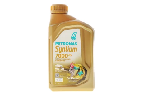 Масло 0W20 SYNTIUM 7000 AV (1L) (Porsche C20/VW 508 00/509 00) (ACEA C5) Petronas 70410E18EU