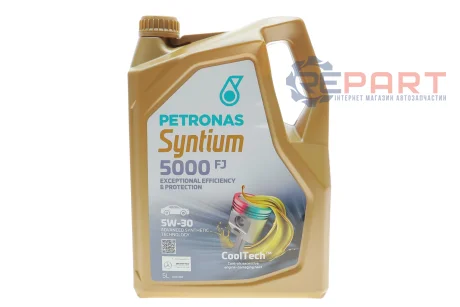 Олива 5W30 SYNTIUM 5000 FJ (5L) (Jaguar Land Rover STJLR.03.5005/Ford WSS-M2C934-B) (з-на на 71237M12EU) Petronas 70542M12EU