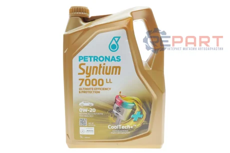 Олива 0W20 SYNTIUM 7000 LL (5L) (BMW LL-17 FE+) (API SP) (ILSAC GF-6A/ACEA C6) (з-на на 71224M12EU) Petronas 70719M12EU