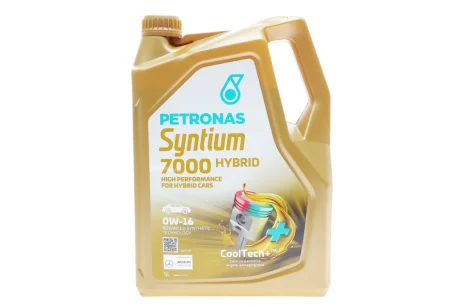 Олива 0W16 SYNTIUM 7000 HYBRID (5L) (API SP/ILSAC GF-6B) Petronas 70735M12EU