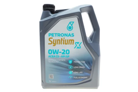 Масло 0W20 SYNTIUM X (5L) (API SP) (ACEA C5) Petronas 70980M12EU