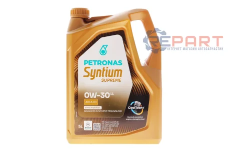 Олива 0W30 SYNTIUM SUPREME LL (5L) (BMW LL-04/LL-19 FE/RN0700/MB 229.51/MB 229.52/VW504.00/507.00) (ACEA C3) з-на для 70662M12EU Petronas 71226M12EU