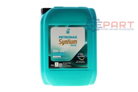 Олива 5W30 SYNTIUM PRIME DM (20L) (MB 229.51/MB 229.52/VW 505.00/505.01/LL-04) заміна для 70957R41EU Petronas 71232R41EU