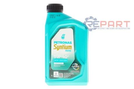 Олива 5W40 SYNTIUM PRIME E (1L) (MB 229.5/VW 502.00/505.00/LL-01/RN0700/RN0710) (API SP)(ACEA A3/B4) заміна для 70731E18EU Petronas 71243E18EU