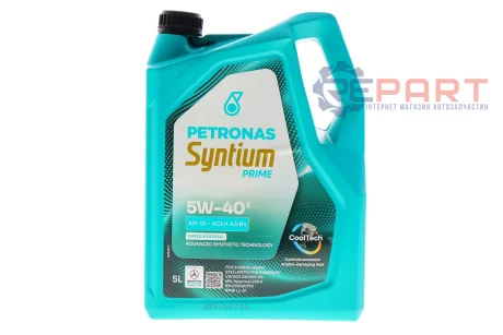 Олива 5W40 SYNTIUM PRIME E (5L) (MB 229.5/VW 502.00/505.00/LL-01/RN0700/RN0710) (API SP)(ACEA A3/B4) заміна для 70731M12EU Petronas 71243M12EU