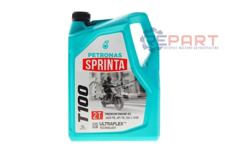 Олива SPRINTA T100 2T (5L) (JASO FB/API TB/ISO EGB) Petronas 73122MB2EU