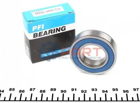 Фото 1 — Підшипник (25x47x12) PFI (6005-2RS C3) Фото Підшипник (25x47x12) PFI (6005-2RS C3) зображення 1