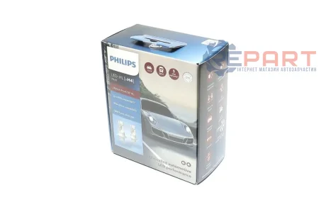 LED лампочка (Набір 2шт) LED 12/24В 18Вт P43T-38 без гомологічного сертифікату Ultinon Pro9200 HL, Білий 5800K PHILIPS 11342U92X2
