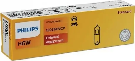 Автолампа 6W PHILIPS 12036BVCP Купити в Україні