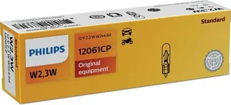 Автолампа W2.3W 12V 2.3W W2x4.6d Pure Light PHILIPS 12061CP Купити в Україні