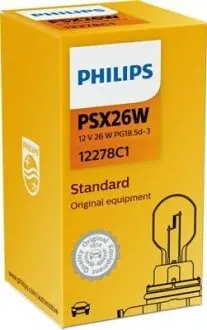 Лампа (картон 1шт) PSX26W 12В 2Вт PHILIPS 12278C1