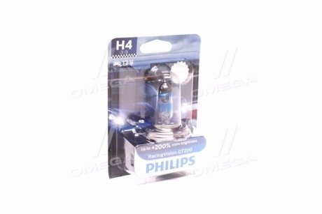 ЇARУWKA H4 12V 60/55W /RACINGVISION GT200/ PHILIPS 12342RGTB1