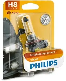 Автолампа H8 12V 35W PGJ19-1 Pure Light PHILIPS 12360B1 Купити в Україні