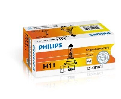 Лампа накаливания H11 12V 55W PGJ19-2 Vision +30 (выр-во) - (63121382496, BR0711P, LR000704) PHILIPS 12362PRC1 (фото 1)