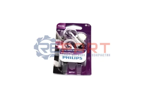 Автолампа Philips VisionPlus P21/5W BAY15d 5 W 21 W прозрачная PHILIPS 12499VPB2 Купить в Украине