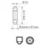 Автолампа Philips Vision T6,2x27 SV6 3 W прозрачная PHILIPS (12818CP) изображение 3