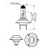 Лампа розжарювання H7 12V 55W PX26d LongerLife Ecovision 2шт (вир-во) - PHILIPS 12972LLECOS2 (L0000000H7, 9970STH755, 989828)