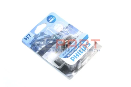 Лампа накаливания H7 12V 55W PX26d H7 WhiteVision ULTRA +60 (4200K) (1шт) (выр-во) PHILIPS 12972WVUB1