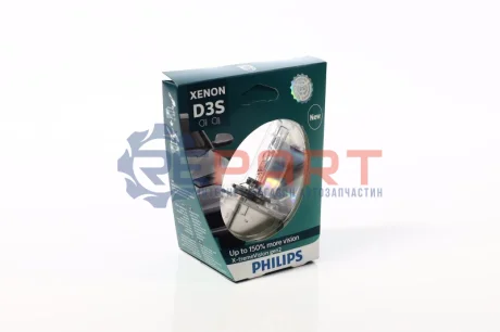 Фото Автолампа D3S 42V 35W PK32d-5 Xenon 4200K PHILIPS (42403XV2S1) зображення 1