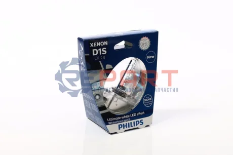 Фото Автолампа D1S 85V 35W PK32d-2 White 5500K PHILIPS (85415WHV2S1) зображення 1
