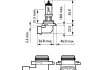 Автолампа HB4 12V 55W P22d Vision +30% (1 шт. в упаковці) PHILIPS 9006PRC1 (фото 2)